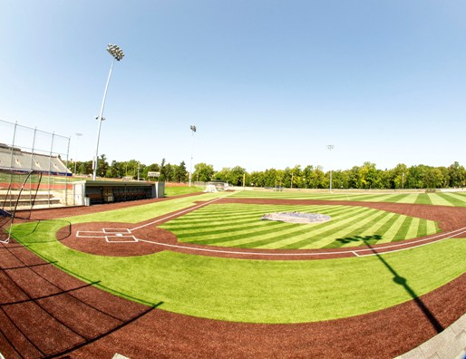 A view of Towers Field from the seats.